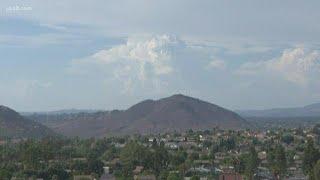 Humidity and flash flooding threats in East County San Diego