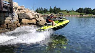 Seadoo rxp-x 300 Launch Mode with Riva Racing Exhaust Rippin on It!! Tunnel Launches Eatin Limiter!!