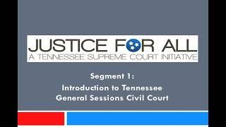 Introduction to the Tennessee General Sessions Court