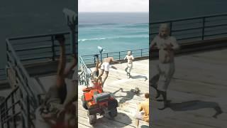 Franklin takes out NPC and himself with quad bike in big fail GTA moment  #shorts #shortsfeed #gta