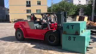 12 ton forklift for work inside of container #dieselforklift #forklift #reachstacker