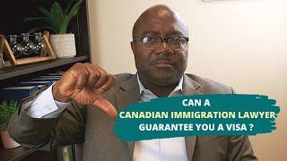 Can a Canadian immigration lawyer guarantee you a visa?
