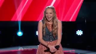 The Voice 2013 Blind Audition Season 4 Danielle Bradbery Sing Taylor Swift's Song "Mean"