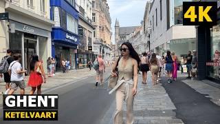 [4k]Ghent Summer Walking Tour | Ghent, Belgium 2024