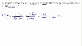 Proportions with unit conversion