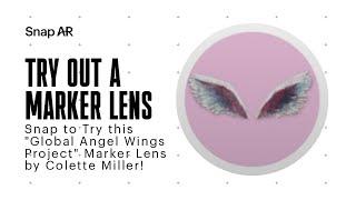 Snap to Try this "Global Angel Wings Project" Marker Lens by Colette Miller!