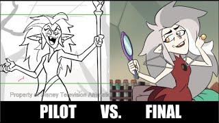 Owl House Pilot Designs Vs. Final Designs