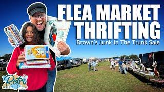 Flea Market Thrifting At Brown’s Junk In The Trunk Sale | Thrift With Me | Florida Flea Market