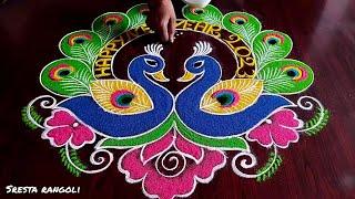 2023 New year special rangoli (5×3) dot's...