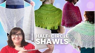 Fun & Creative Half-Pi & Half Circle Shawl Patterns to Knit
