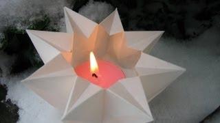 Origami  Star Lantern  Teelichtstern