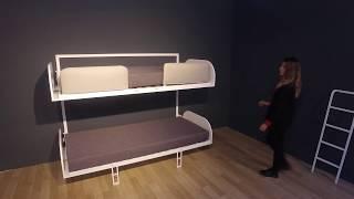 Simple Bunk Twin Murphy Wall Bed