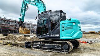 Abernethy Haulage takes delivery of the first Kobelco SK100MSR-7 excavator in New Zealand!