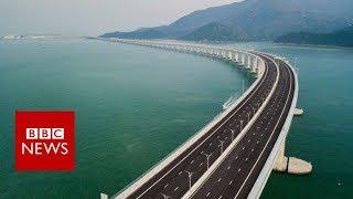 World's longest sea bridge - BBC News