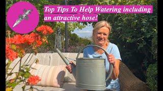 Top Tips To Help Watering including an attractive hose!