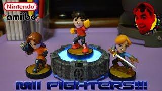 Nintendo World Store "AMIIBO"- Mii FIGHTER 3- PACK! {Mii Brawler, Mii Gunner, Mii Swordfighter}