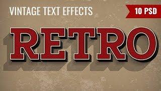 How to create retro/vintage style text in Photoshop