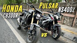 Pulsar NS 400z Vs Honda CB 300R Drag Race | 0 To 100 kmph Drag Race