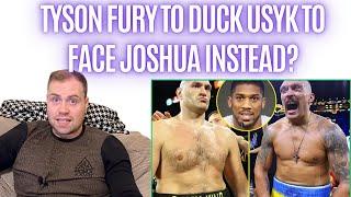 TYSON FURY TO DUCK OLEKSANDR USYK REMATCH FOR A FIGHT WITH ANTHONY JOSHUA INSTEAD???