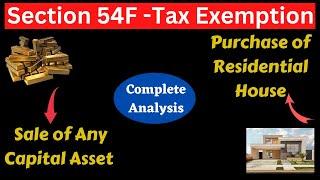 Save Capital Gain Tax-Section 54F II Save Capital Gain Tax on Sale of Any Assets II #cavedtaya