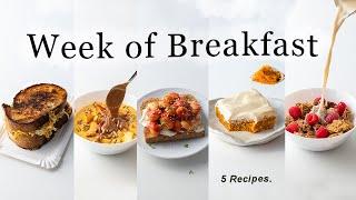 Week of Satisfying Breakfasts. (vegan & comforting)