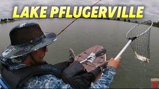 Fishing Lake Pflugerville on the Port-A-Yak before work. #PondHopper #inflatableSUPBassFishing