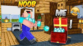 7 Ways to Steal Noob's Diamonds! - Minecraft