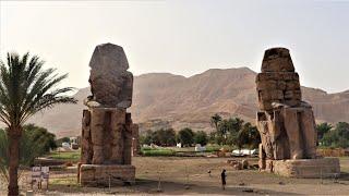 4K   Colosses de Memnon, Louxor, Egypte