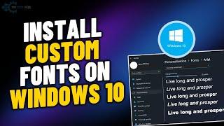 How to install custom fonts on windows 10 | Add a font on Laptop/PC