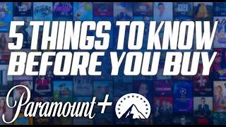 5 THINGS TO KNOW BEFORE YOU BUY PARAMOUNT PLUS | PARAMOUNT+ REVIEW