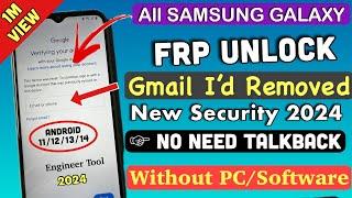 Samsung Frp Bypass 2024|Android 13/14 New Security 2024 July,August|100% Working Solution