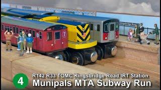 Munipals MTA R142 Kingsbridge Road + R33 TOMC IRT Subway Run