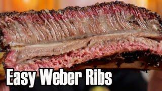 Easy weber beef ribs hot and fast