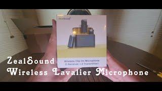 ZealSound Wireless Lavalier Microphone for iPhone Andorid and more Amazon Unboxing Video