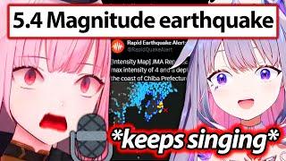 Calli and Biboo Reaction when An Earthquake Strikes While Streaming 【Hololive EN】