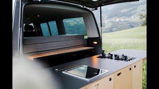 KULTIVAN | Stylische Campingbox für den Van mit Designküche und Bettsystem | Made in Südtirol