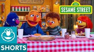 Sesame Street: The Pizza Problem with Julia and her family