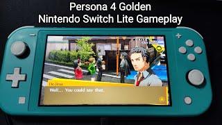 Persona 4 Golden Nintendo Switch Lite Gameplay (4K60FPS)