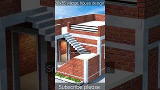 new house design #20x35 #srijanarchitect #shorts #villagehome #housedesign