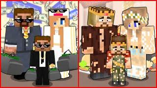 MİNECRAFT ZENGİN AİLESİ VE FAKİR AİLESİ YER DEĞİŞTİRDİ!  - Minecraft ZENGİN FAKİR HAYATI