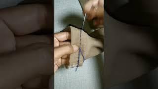 Cara menjahit celana yang kepanjangan#shortvideo