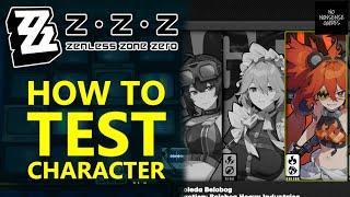Zenless Zone Zero How to Test & Preview Characters