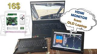 Как сделать HDMI монитор из старого ноутбука / экрана / матрицы? DIY HDMI monitor from OLD Laptop