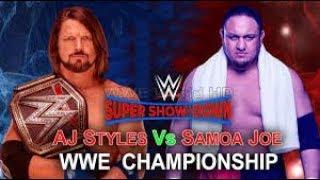 Big update about wwe Samoa joe vs Aj styles/wrestle info  #wrestleinfo