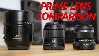 Panasonic 42.5mm F1.7 Review vs 42.5mm F1.2 & Olympus 45mm F1.8 - Lens Comparison