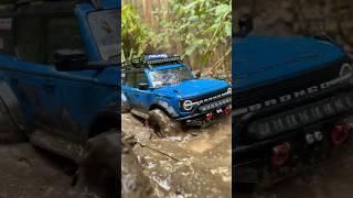 RC bronco mudding! #shorts #rc #traxxastrx4m #viral #mud#remotecontrolcar