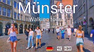 Münster Germany/ Walk to discover the most beautiful spots in the city 4k 60fps/ Walkingtour ️2023