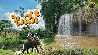 (Ep62-ខ) ជិះដំរីលេងនៅទឹកជ្រោះកាទៀង #CAMBODIA  #HONDACB400X