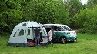 Skandika Pitea Dome Busvorzelt | freistehendes Autozelt mit extra viel Platz für Minivans und Camper