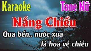 Nắng Chiều Karaoke Tone Nữ Karaoke Lâm Organ - Beat Mới